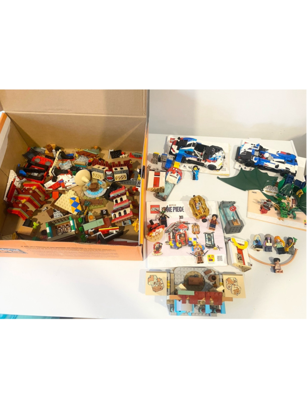LEGO Mixed Lot City Police NINJAGO One Piece Sets Minifigures Parts Manuals